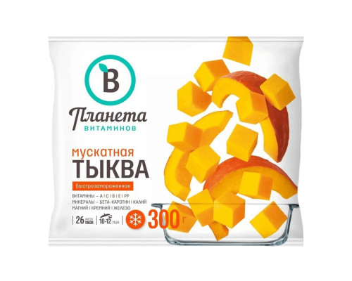 Смесь овощная ПЛАНЕТА ВИТАМИНОВ Тыква резаная, Россия, 300г