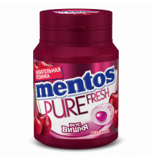 Жевательная резинка MENTOS Pure Fresh со вкусом вишни, Россия, 54г