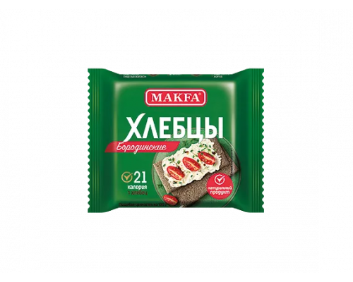 Хлебцы хрустящие MAKFA Бородинские запечённые, Россия, 60г