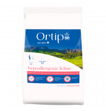 Корм сухой для взрослых кошек ORTIPO Vet Diet Hypoallergenic Feline, при склонности к аллергии, Россия, 0,5кг