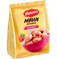 Мини-пряники ЯШКИНО с малиновой начинкой, Россия, 300г