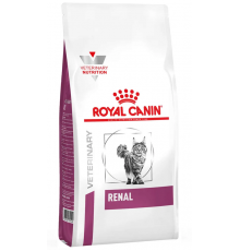 Корм сухой для взрослых кошек, для поддержания функции почек ROYAL CANIN Renal диетический,полнорационный, Россия, 2кг