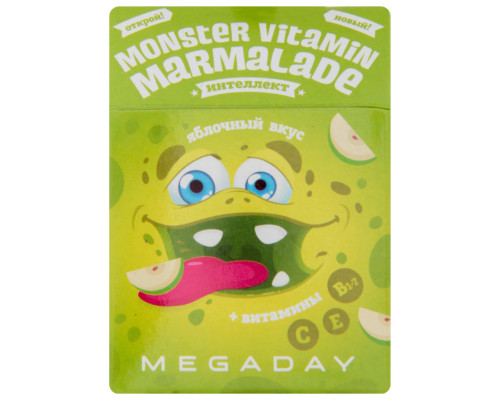Мармелад жевательный MEGADAY Яблоко/Ежевика, Россия, 20г