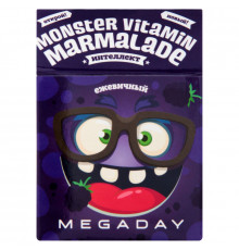 Мармелад жевательный MEGADAY Яблоко/Ежевика, Россия, 20г