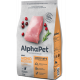 Корм сухой для взрослых кошек и котов ALPHAPET Superpremium Monoprotein Adult из индейки, полнорационный,м/у, Россия, 1,5кг