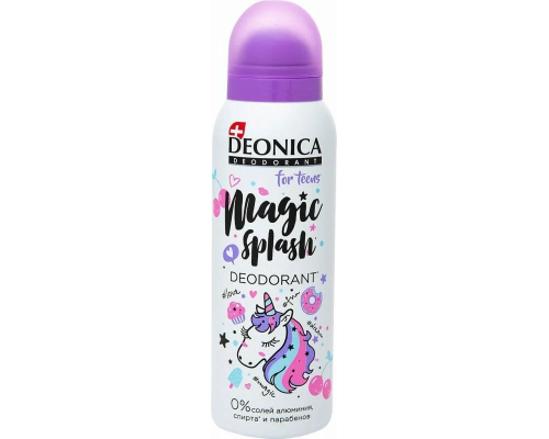 Дезодорант DEONICA For Teens Magic Splash 8+, Россия, 125мл