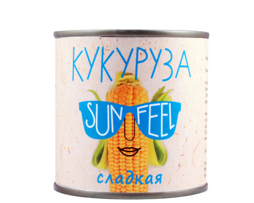 Кукуруза сахарная SUNFEEL, Россия, 425мл/400г