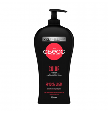 Шампунь СЬЁСС Collor Яркость цвета С экстрактом ягод годжи для окрашенных и мелированных волос, Россия, 750мл