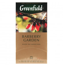 Чай GREENFIELD Barberry Garden разовый, чёрный, байховый, Россия, 37,5 г (1.5 г*25)