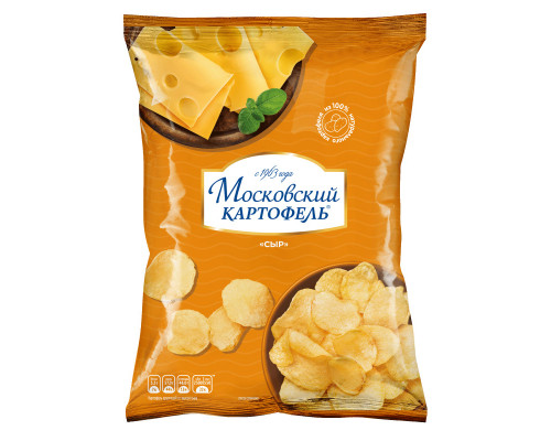 Картофель хрустящий МОСКОВСКИЙ КАРТОФЕЛЬ Сыр, Россия, 120г