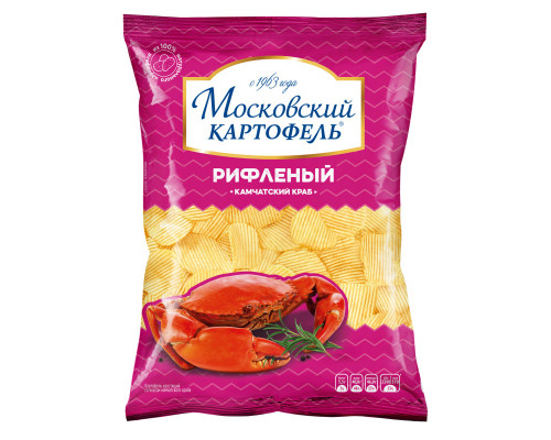 Картофель хрустящий МОСКОВСКИЙ КАРТОФЕЛЬ Камчатский краб,м/у, Россия, 120г