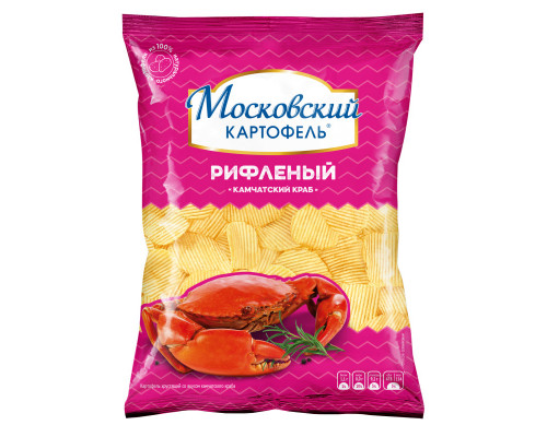 Картофель хрустящий МОСКОВСКИЙ КАРТОФЕЛЬ Камчатский краб,м/у, Россия, 120г