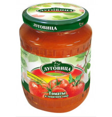 Томаты ЛУГОВИЦА в томатном соке, Россия, 680г
