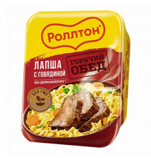 Лапша яичная РОЛЛТОН с говядиной по-домашнему, Россия, 90г
