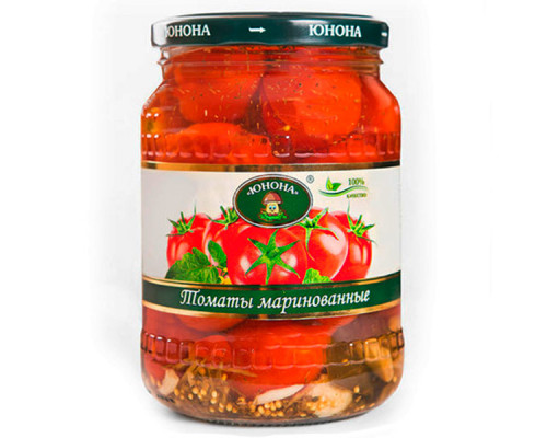 Томаты ЮНОНА маринованные красные, Россия, 700г