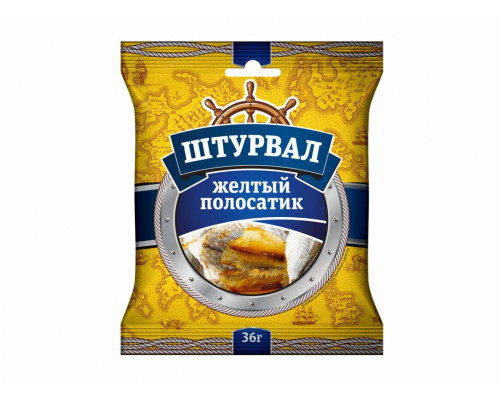 Жёлтый полосатик ШТУРВАЛ сушено-веленый, Россия, 36г