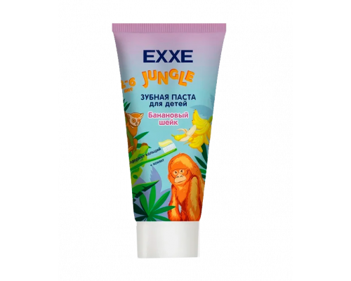 Зубная паста EXXE Банановый шейк Джунгли для детей 2-6лет, Россия, 50г