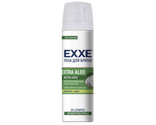 Пена для бритья EXXE Aloe Восстанавливающая, Россия, 200мл