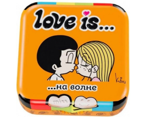 Конфеты освежающие LOVE IS... в форме сердца со вкусом морской соли и маракуйи, Китай, 20г