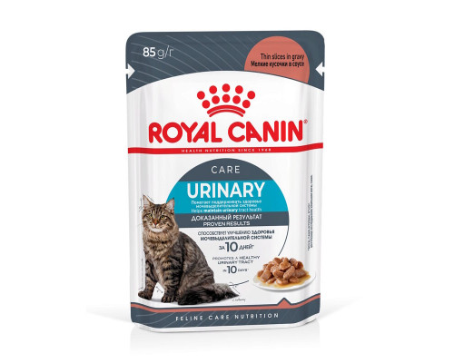 Корм консервированный для взрослых кошек  ROYAL CANIN Urinary Care, мелкие кусочки в соусе, полнорационный, Россия, 85г