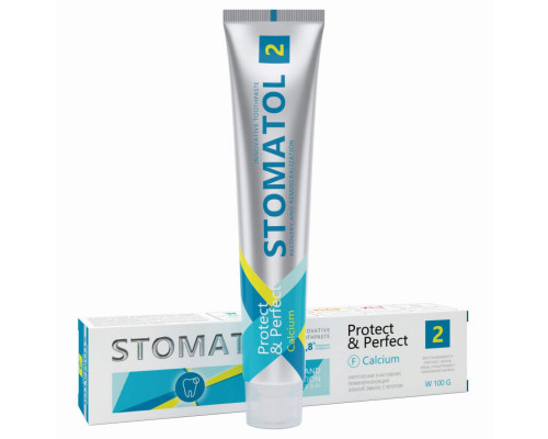Зубная паста STOMATOL Calcium профилактическая, Россия, 100г