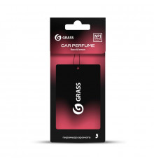 Ароматизатор воздуха GRASS (Rose & lemon) картонный, Россия 
