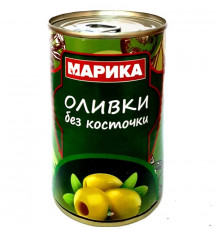 Оливки МАРИКА зелёные без косточки, Армения, 300г