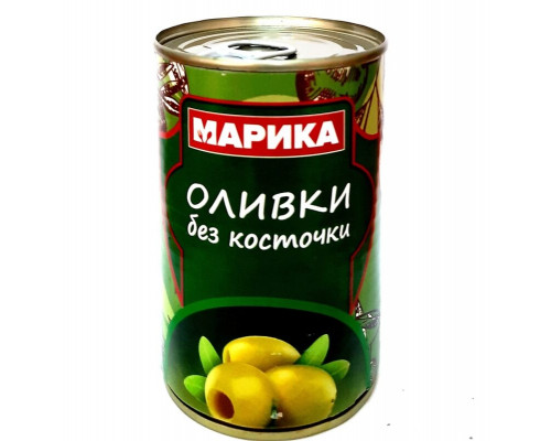 Оливки МАРИКА зелёные без косточки, Армения, 300г