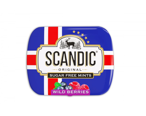 Конфеты SCANDIC без сахара со вкусом Лесные ягоды, Россия, 14г