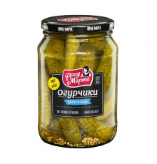 Огурцы ФРАУ МАРТА  Аппетитные маринованные, Россия, 680г