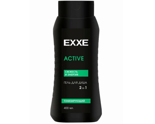 Гель для душа EXXE 2в1 ACTIVE Тонизирующий, Россия, 400мл