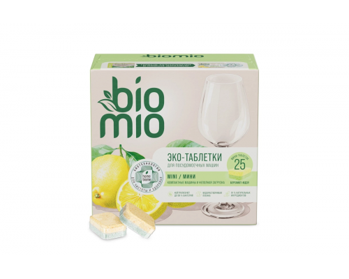 Эко-таблетки BIO MIO для посудомоечных машин мини, Россия, 10*25шт