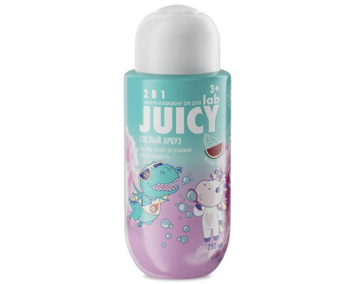 Шампунь-кондиционер JUICY LAB Арбуз 2в1 детский, Россия, 250мл