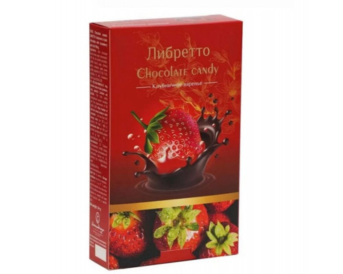 Конфеты шоколадные LIBRETTO Клубничное варенье в тёмном шоколаде, Россия, 144г 