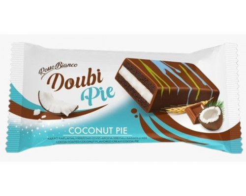 Кекс шоколадный Doubi Pie в шоколадной глазури с кокосовой начинкой, Турция, 40г