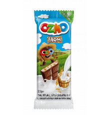 Шоколад молочный OZMO FARM с молочной начинкой и злаками, Турция, 23,5г
