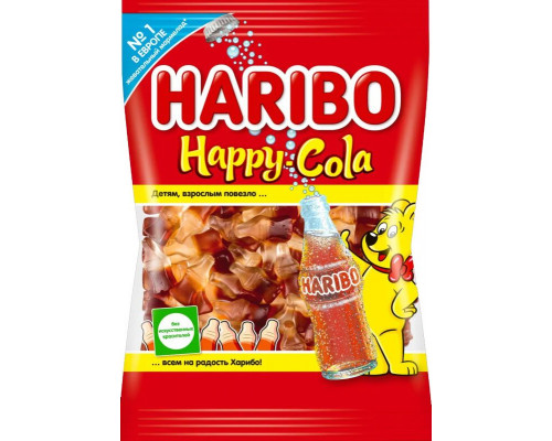 Мармелад жевательный HARIBO Happy Cola, Турция, 80г