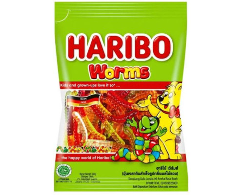 Мармелад жевательный HARIBO Черви, Турция, 80г