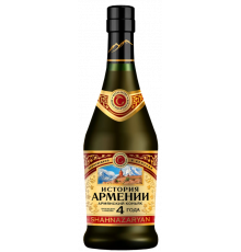 Коньяк армянский История Армении 0.5л 4 года ординарный (матовая бут.) 40%
