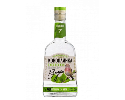 Водка Коноплянка Заповедная 0,1л 40%
