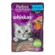 Корм консервированный для взрослых кошек WHISKAS Рыбная коллекция Желе Лосось,полнорационный, Россия, 75г