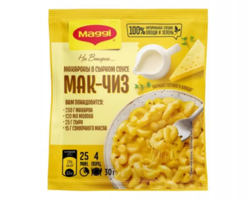 Смесь MAGGI на Второе Для макарон в сырном соусе Мак-Чиз, Россия, 30г