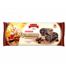 Рулет-мини РУССКИЙ БИСКВИТ с шоколадным вкусом, Россия, 175г