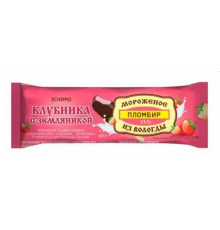 Мороженое пломбир Из Вологды эскимо клубника-земляника, Россия, 60г