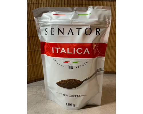 Кофе SENATOR Italica растворимый гранулированный, Россия, 180г