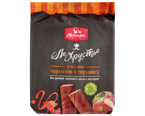 Полоски ЛеХрустье со вкусом карамели и тирамису, Беларусь, 100г