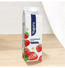 Йогурт YOGURU с фруктовым наполнителем Клубника 1,5%, Беларусь, 500г