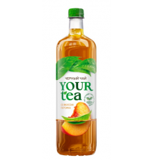Напиток безалкогольный Your Tea Чёрный чай со вкусом персика негазированный, Беларусь, 1л