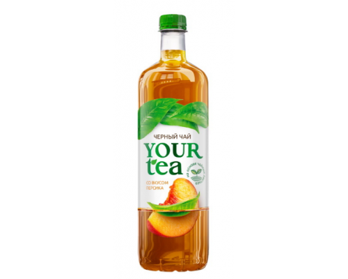Напиток безалкогольный Your Tea Чёрный чай со вкусом персика негазированный, Беларусь, 1л