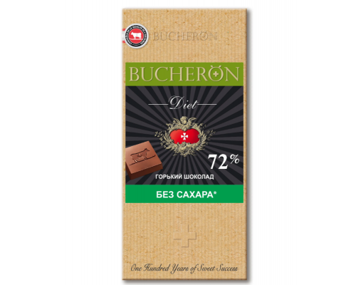 Шоколад горький BUCHERON 70г без сахара, т/у Собрание ООО